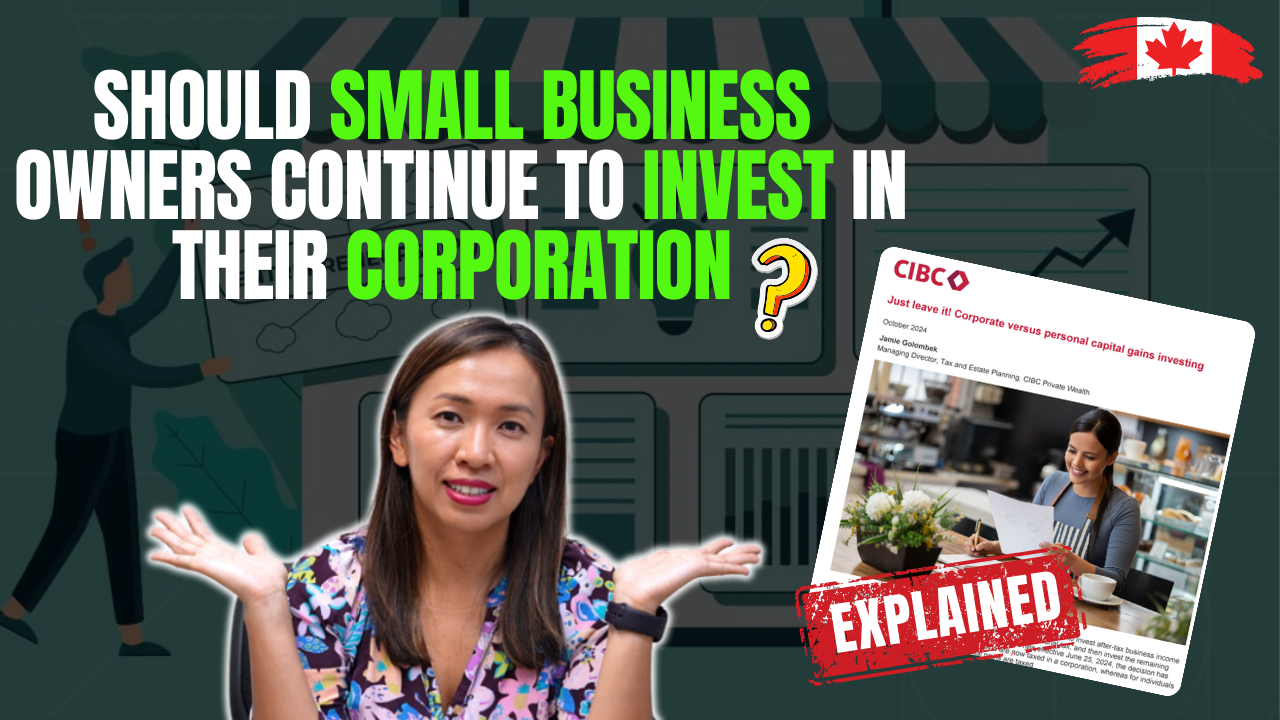 Should Small Business Owners Continue to Invest Through Their Corporations? 